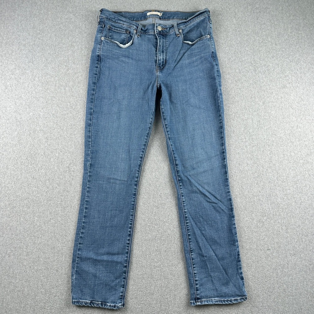 Levi's Jeans Womens 32 Classic Straight Blue Stretch Denim Mid Rise Pants